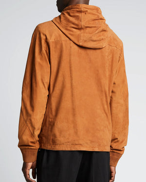 Vicuna Reversible Nubuck Hooded Jacket
