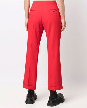 Coral Queen Annie Cropped Kick Flare Pant
