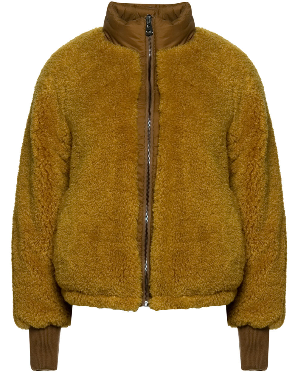 Popeye  Abrasion Faux Fur Reversible Puffer Jacket