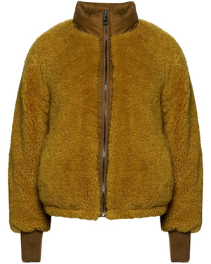 Popeye  Abrasion Faux Fur Reversible Puffer Jacket