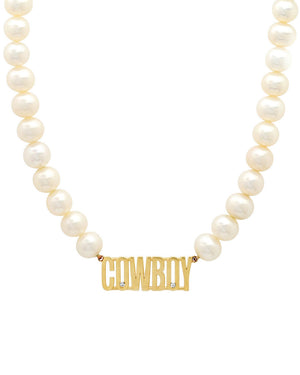 Cowboy Pearl Necklace