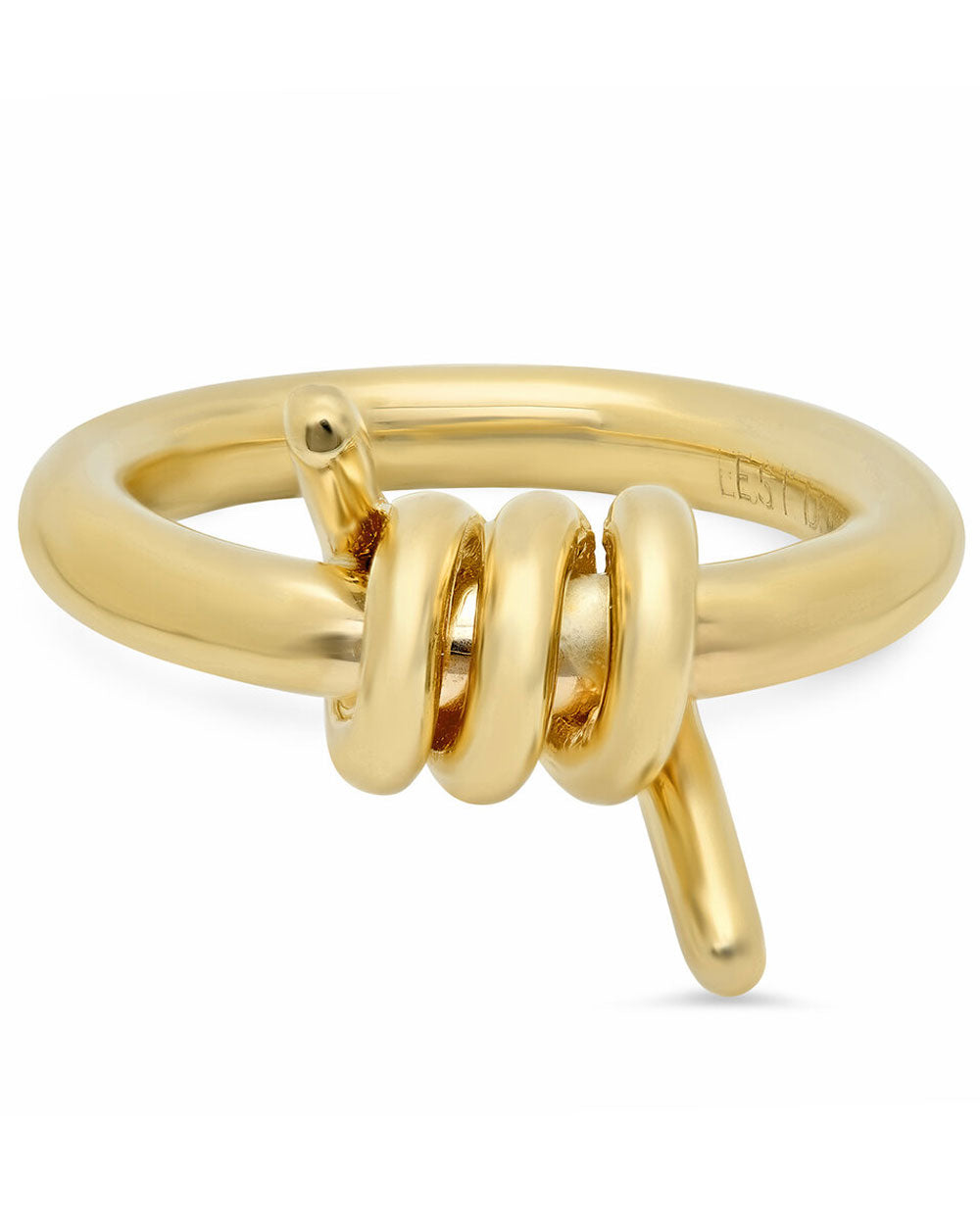 Yellow Gold Barbed Wire Ring