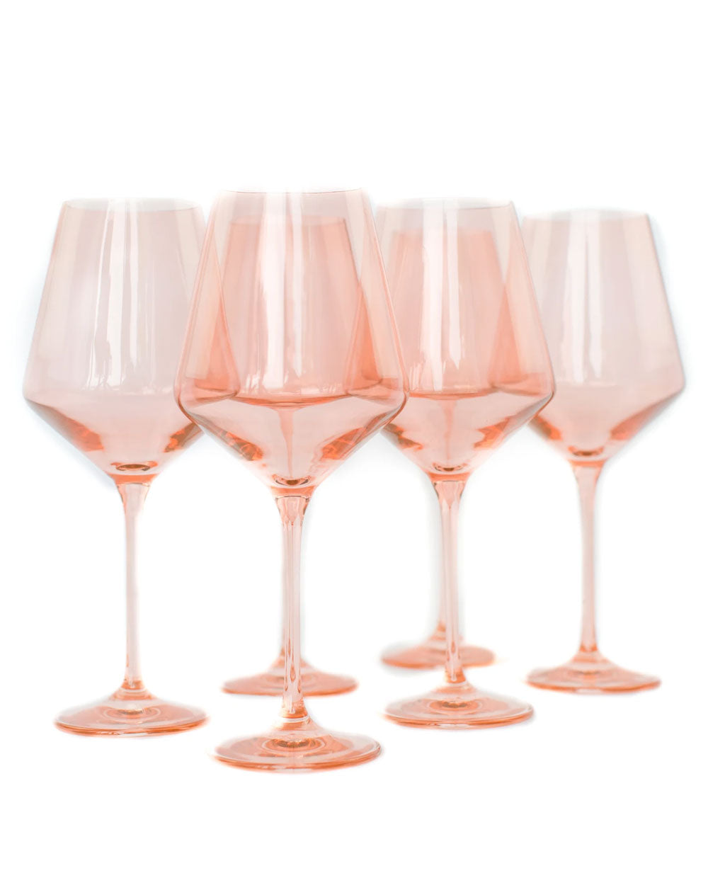 Blush Pink Wine Stemware