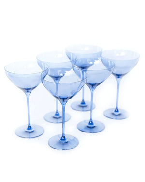 Cobalt Blue Martini Glass
