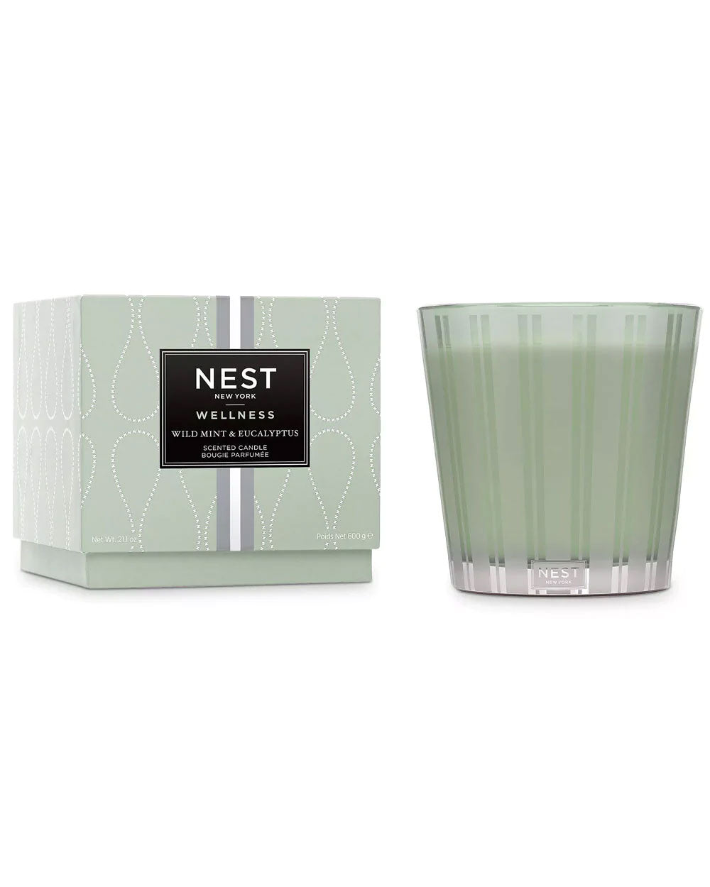 Wild Mint and Eucalyptus 3-Wick Candle