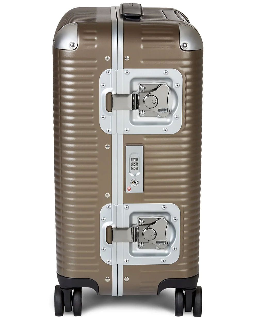 55 Bank Carry-On Spinner Suitcase in Matte Almond