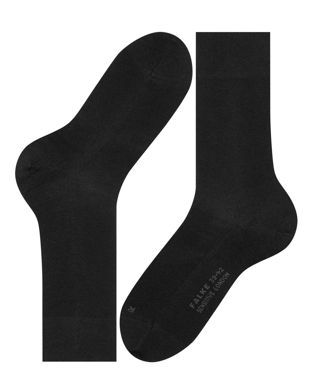 Black Sensitive London Midcalf Socks