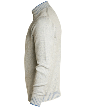 Marble Blue Vaniset Quarter Zip Sweater