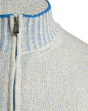 Marble Blue Vaniset Quarter Zip Sweater