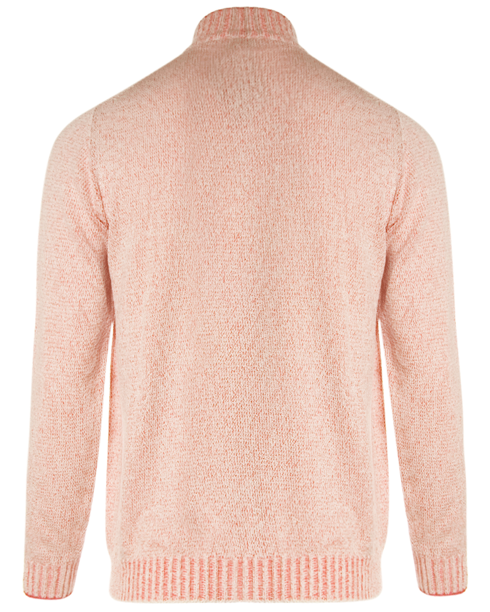 Marled Coral Vaniset Quarter Zip Sweater