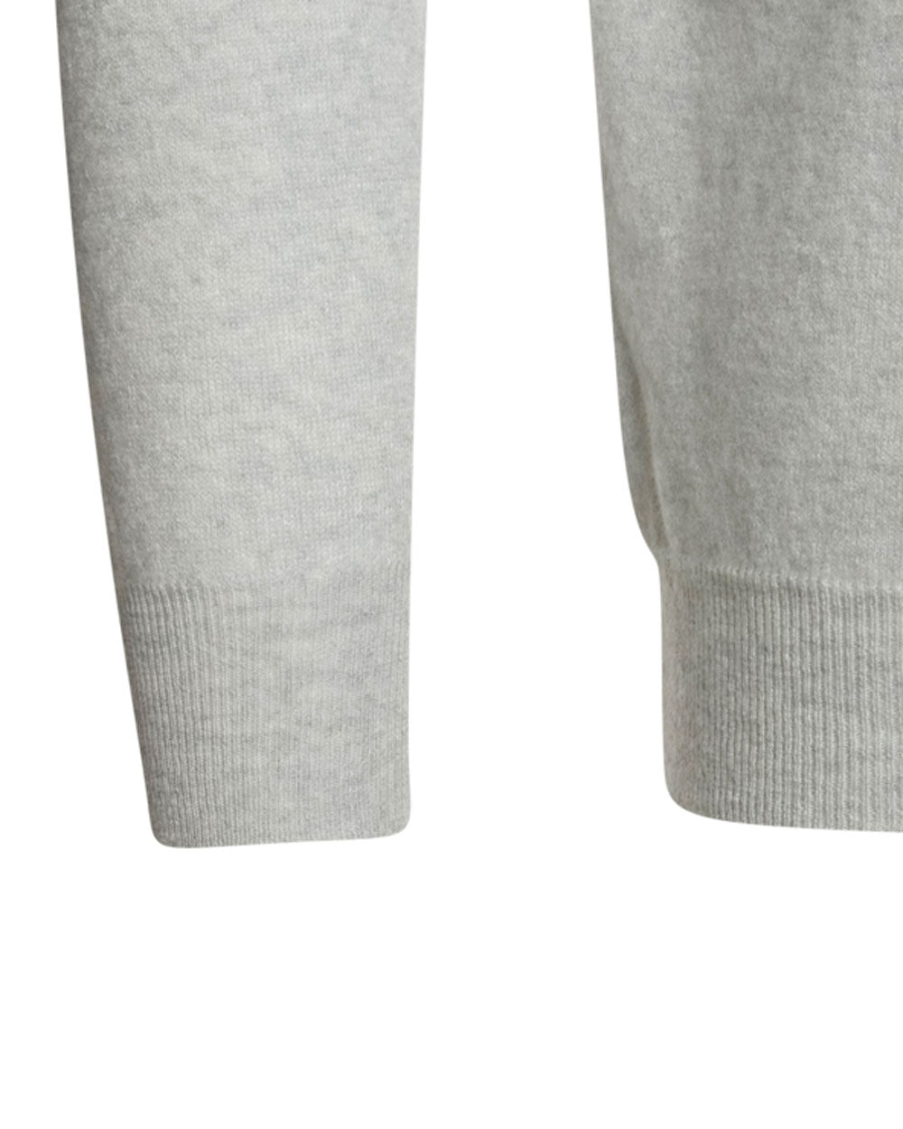 Light Grey David Long Sleeve Cashmere Pullover