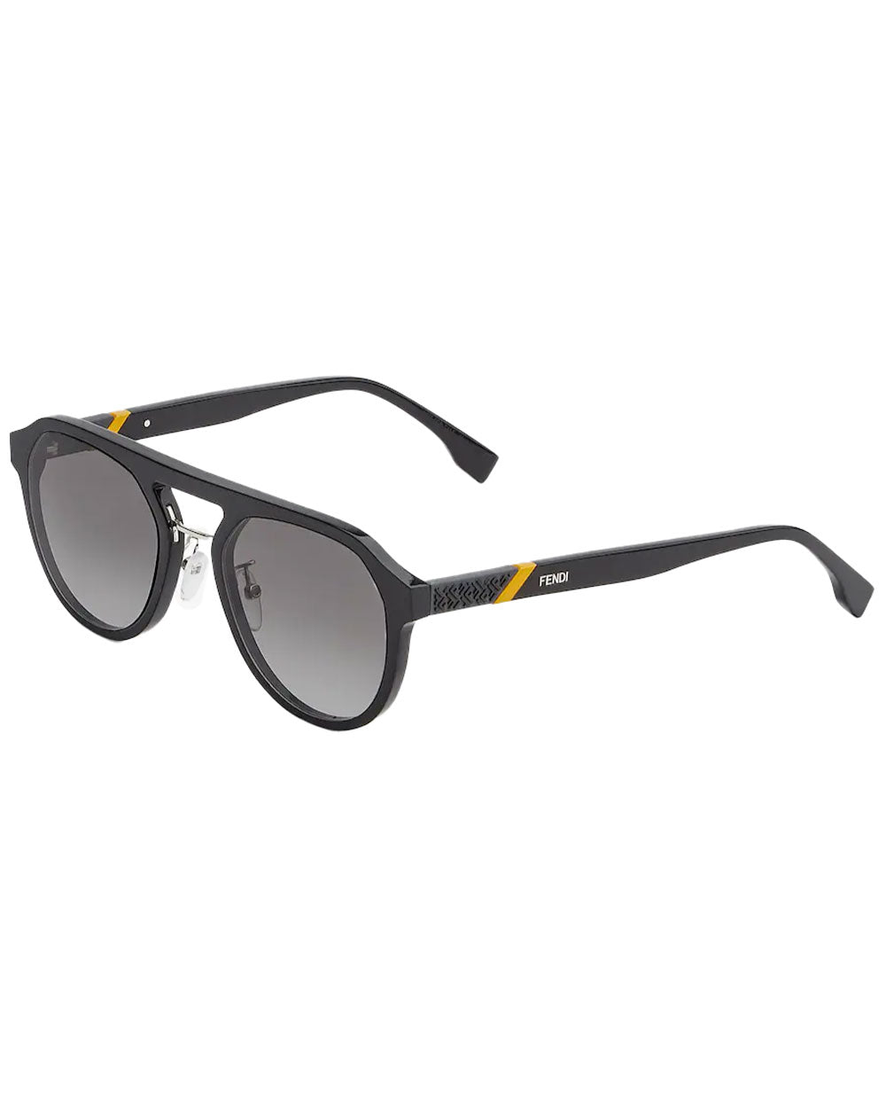 Diagonal Sunglasses in Black