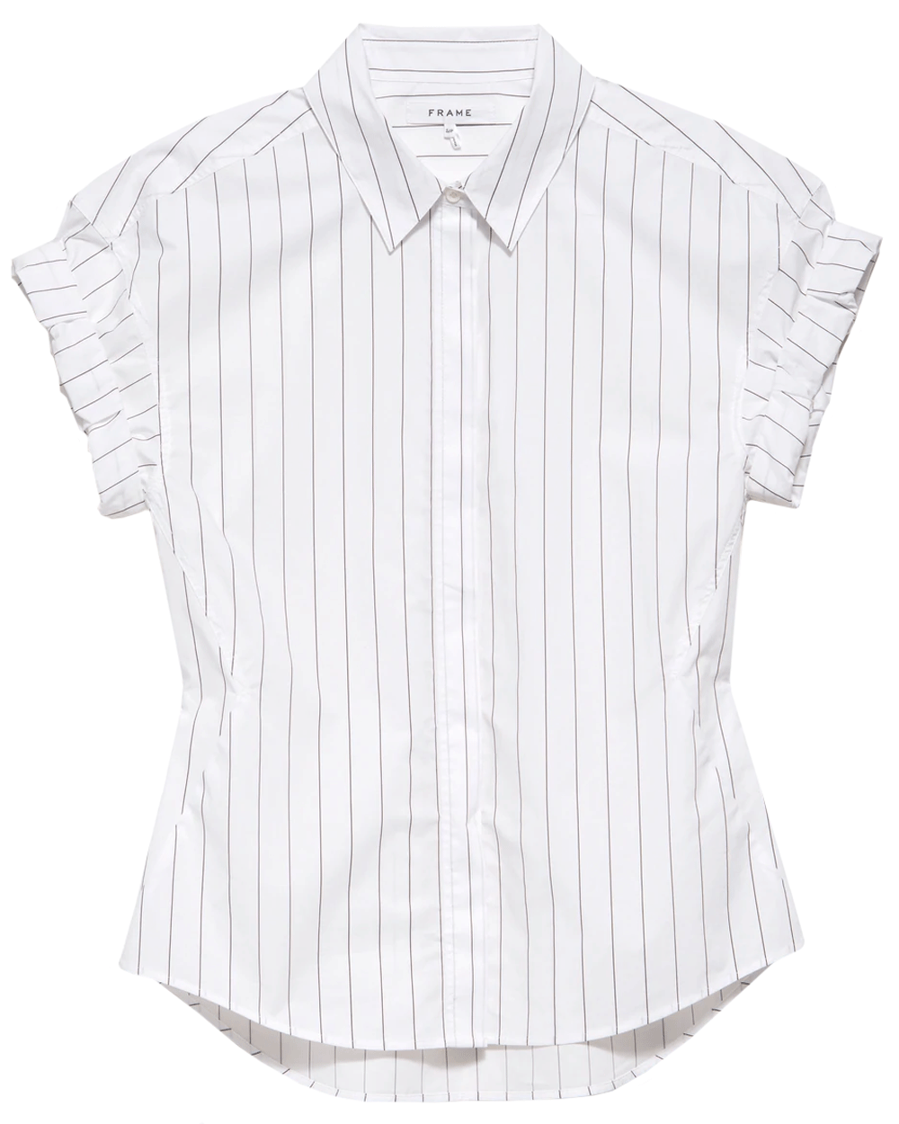 Blanc Stripe Button Down Roll Sleeve Shirt