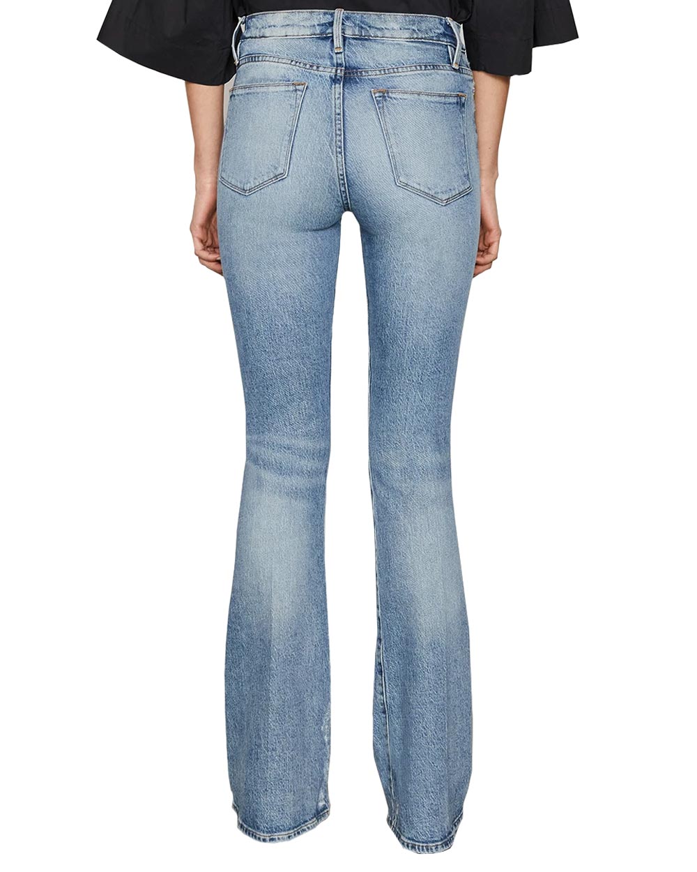 Le High Flare Jean in Crystal Shore Rips