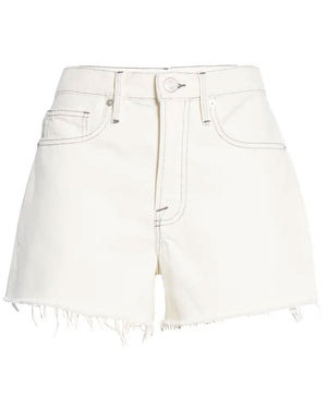Le Brigette Raw Fray Short in Chalked