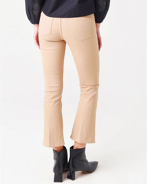 Le Crop Mini Boot Jean in Toasted Almond