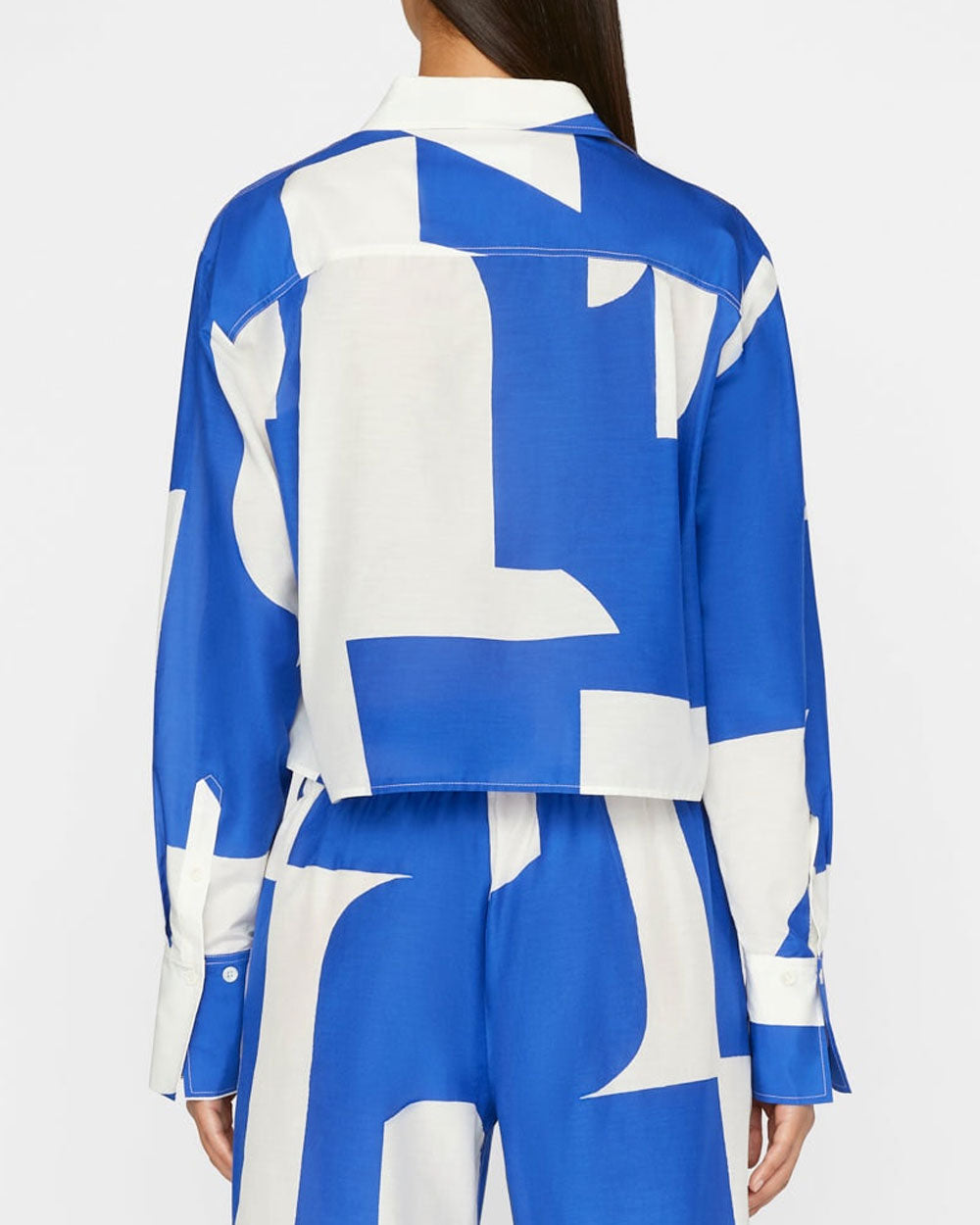 The Cropped Oversize Shirt in Ultramarine