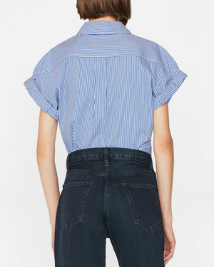 Ultramarine Stripe Rolled Sleeve Shirt
