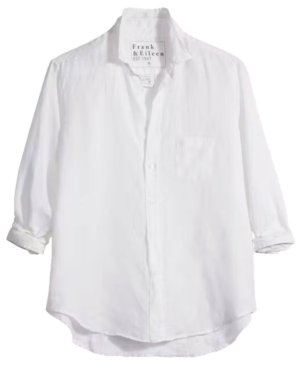 Classic White Eileen Woven Button Up