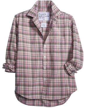 Pink Plaid Flannel Eileen Button Up Shirt