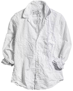 White Crinkle Joedy Button Up Shirt
