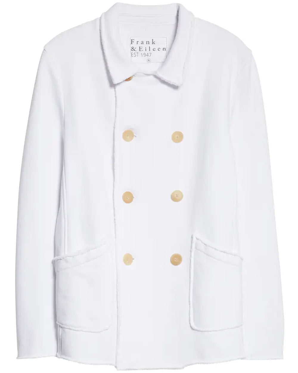 White French Terry Peacoat