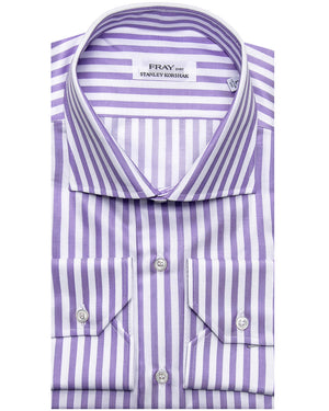 Lavender Striped Dress Shirt