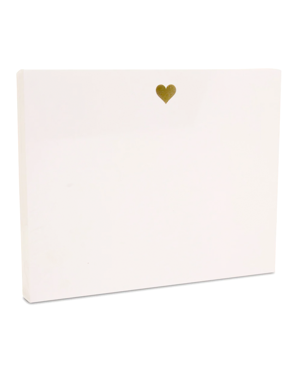 Gold Heart Large Luxe Notepad
