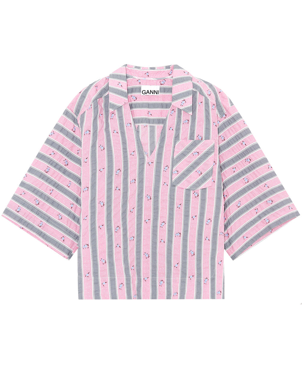 Pink Nectar Seersucker Collared Shirt