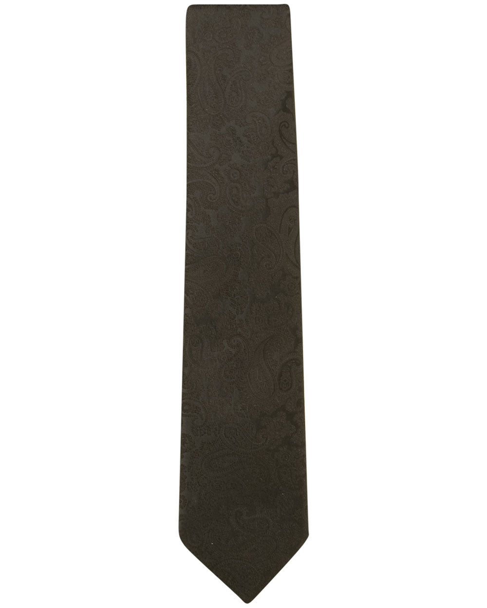 Black Paisley Silk Tie