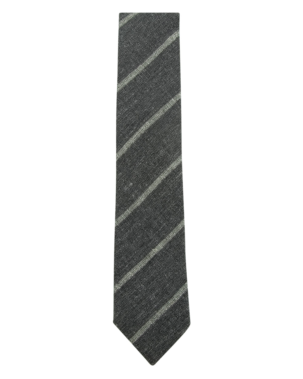 Charcoal Gray Stripe Tie