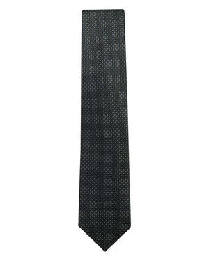 Charcoal and Blue Silk Tie