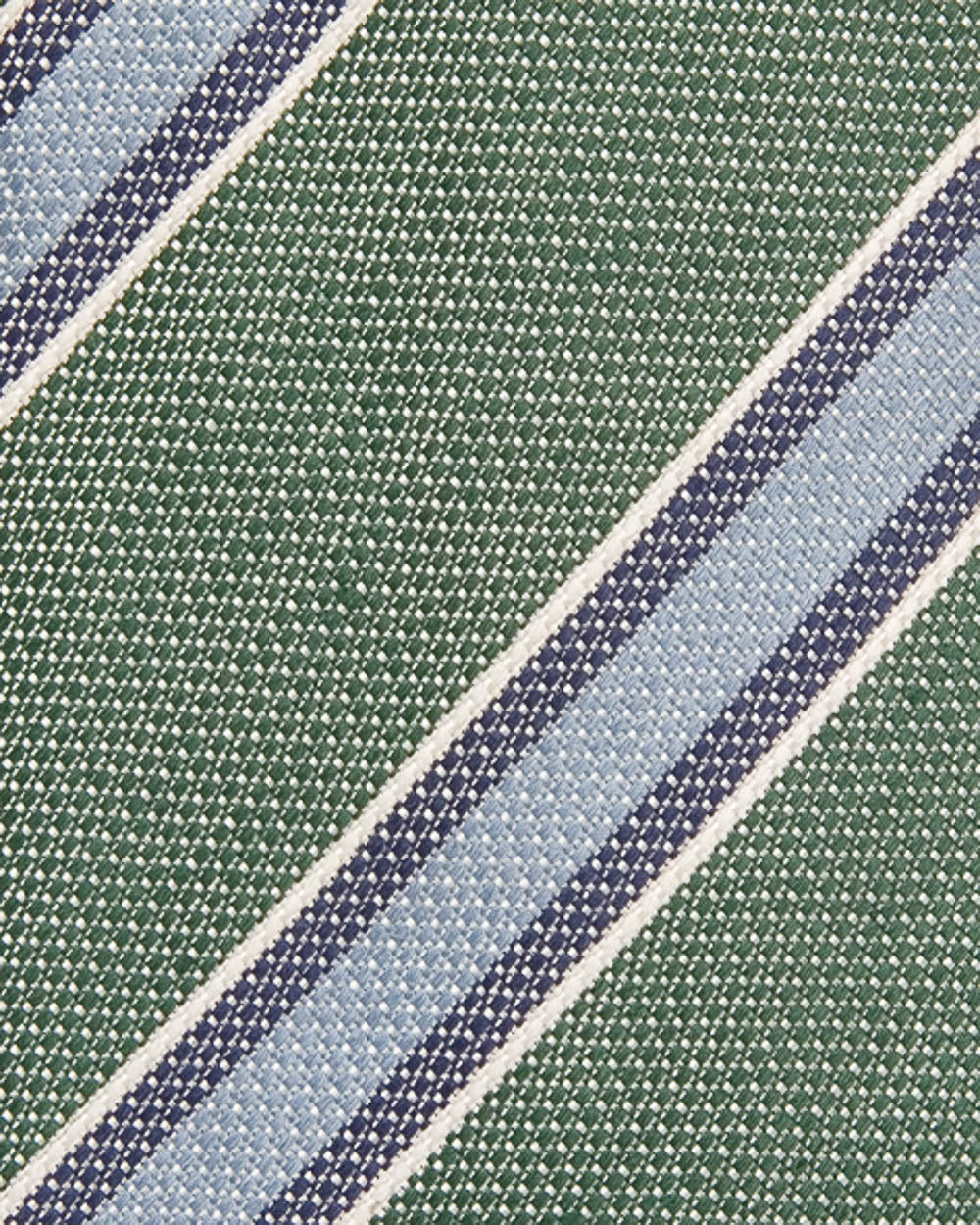 Green Sky Blue and Navy Stripe Tie