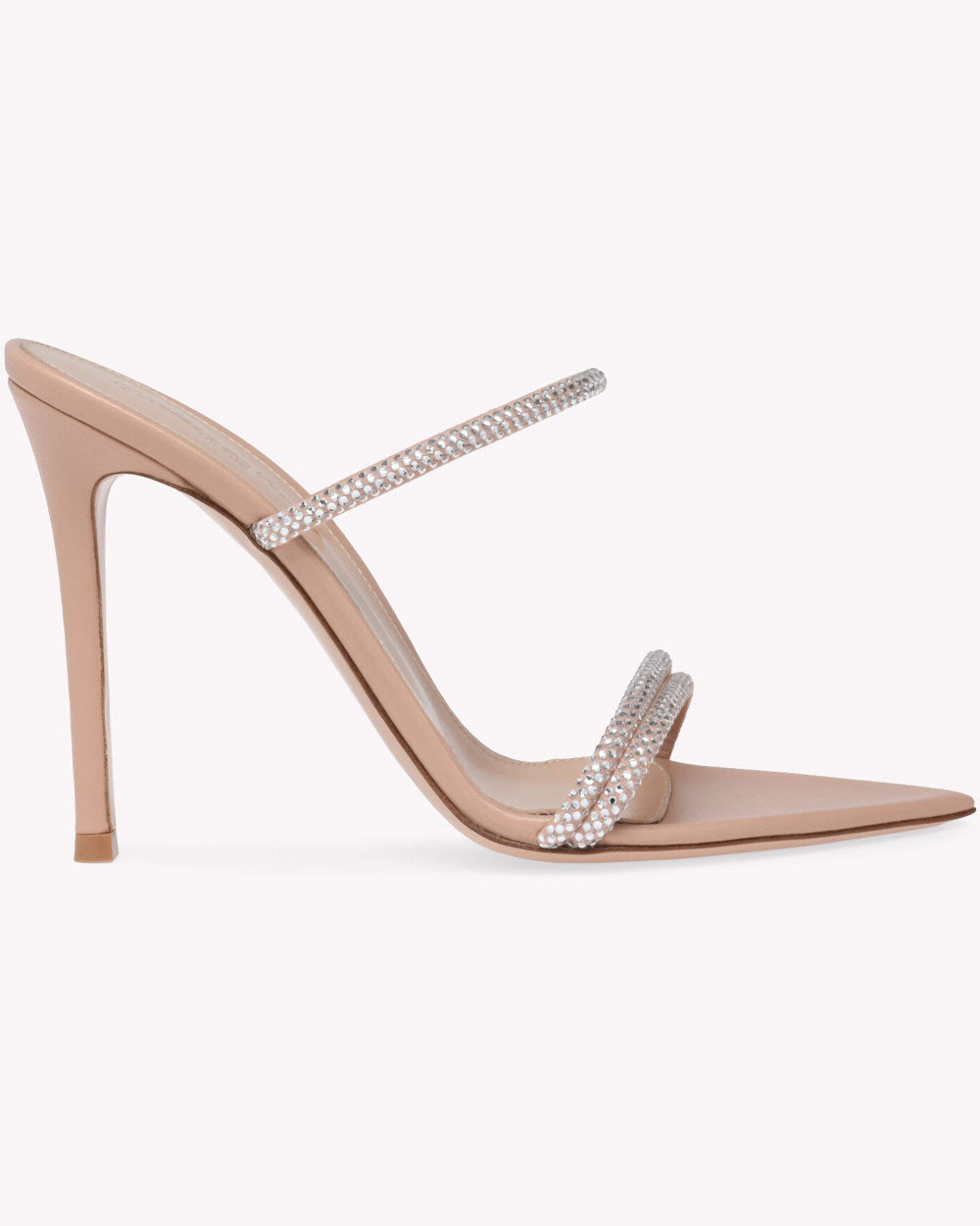 Gianvito Rossi Cannes Camoscio Sandal in Peach – Stanley Korshak