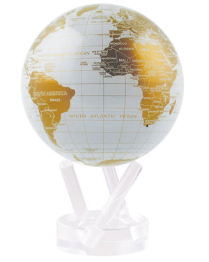 White and Gold Globe with Acrylic Base