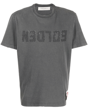 Anthracite Distressed Logo Graphic T-Shirt