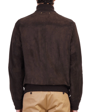 Brown Suede Flight Jacket