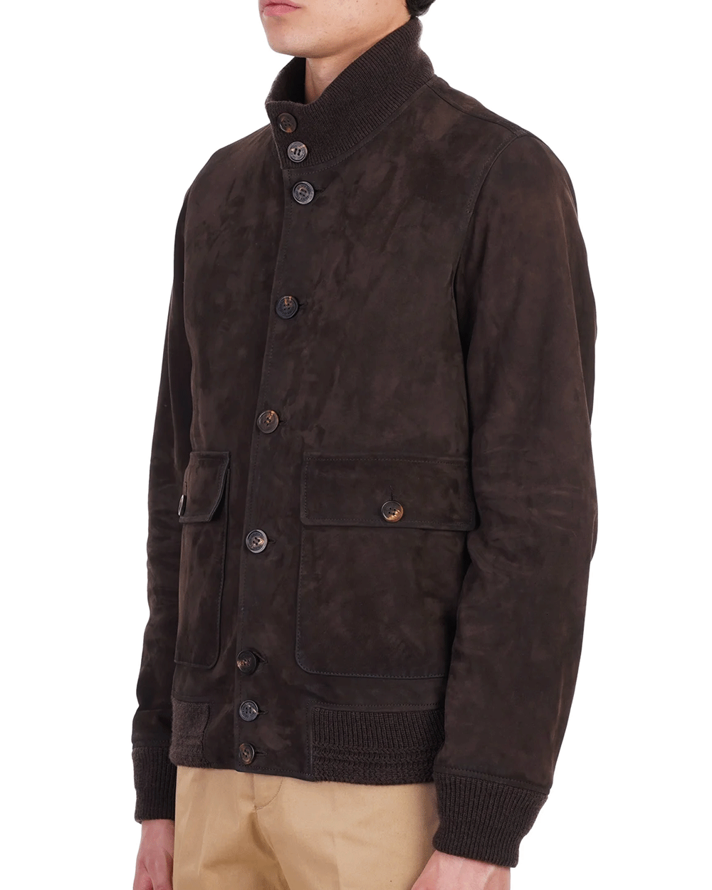 Brown Suede Flight Jacket