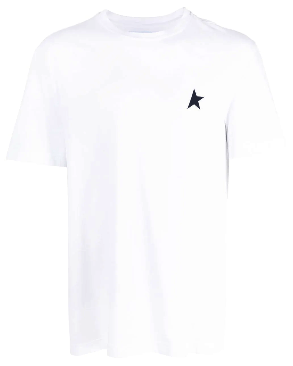 Star Collection T-Shirt in White with Dark Blue Star