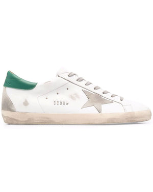 Superstar Sneaker in White and Green