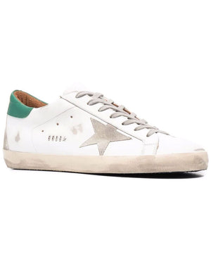 Superstar Sneaker in White and Green