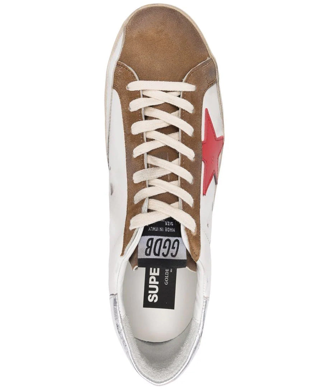 White and Brown Super-Star Classic Sneaker