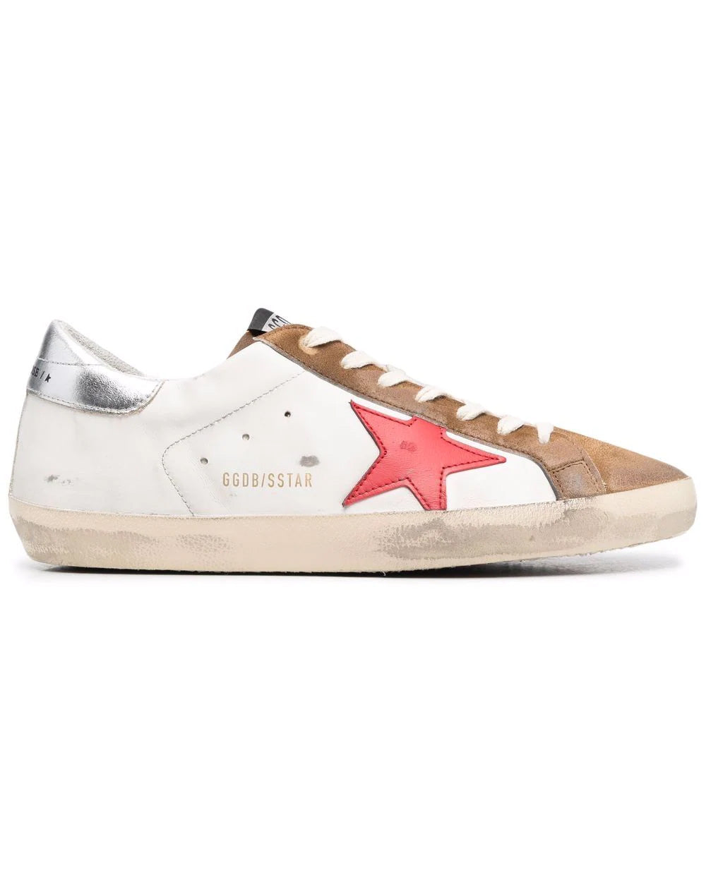 White and Brown Super-Star Classic Sneaker