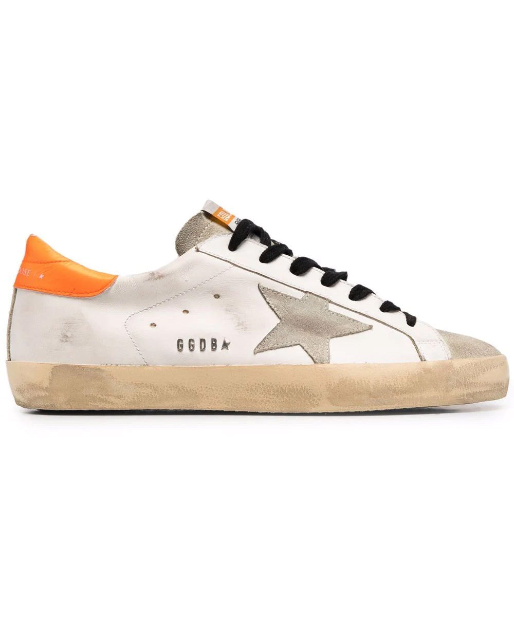White and Orange Super-Star Classic Sneaker