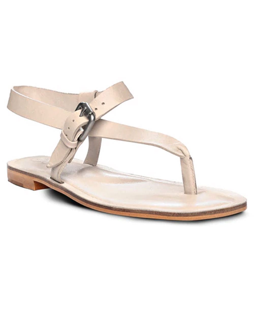 Roma Leather Thong Sandal in Gnocchi Taupe