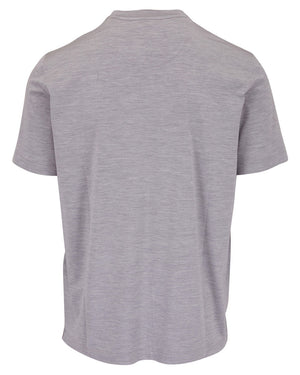 Grey Silk Stretch T-Shirt