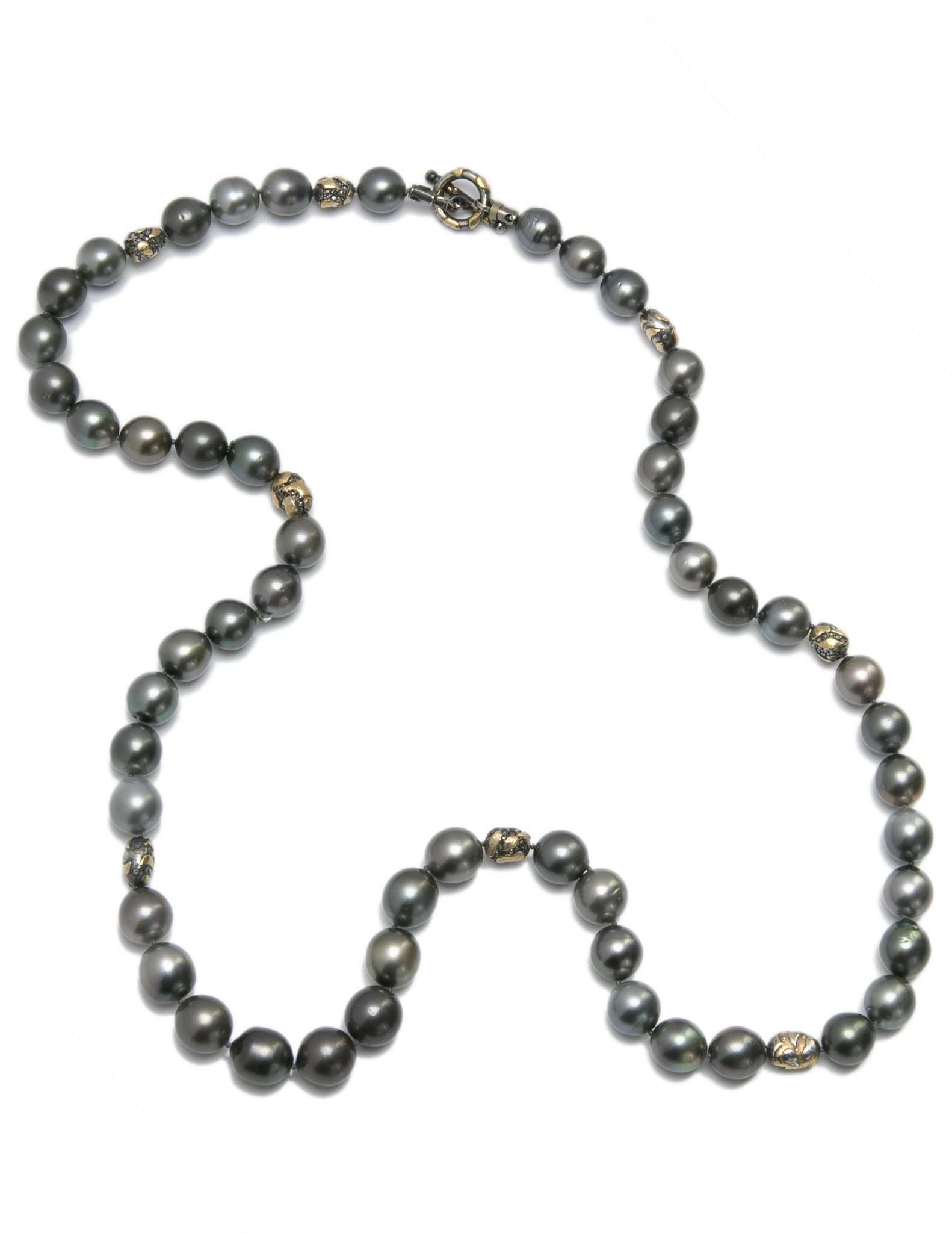 Grey Tahitian Pearl Wrap Necklace