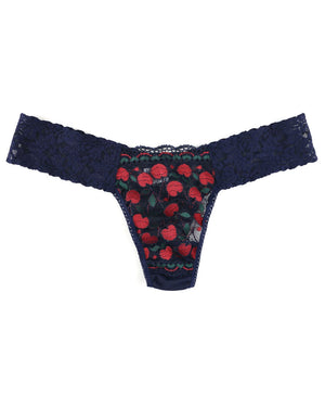 Cherry Check Low Rise Thong