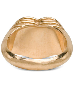 Yellow Gold Pearl Sweetheart Ring