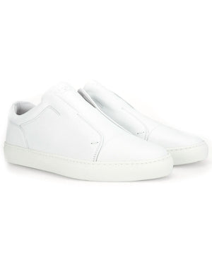 Aaron Soft Calf Sneaker in White